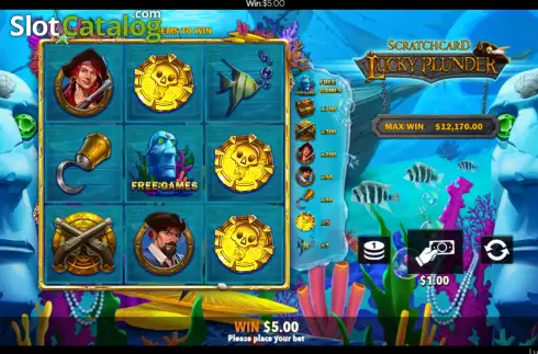 Οθόνη6. Lucky Plunder Scratch Card Κουλοχέρης