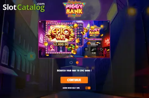 Οθόνη3. Fabulous Piggy Bank Scratch Card Κουλοχέρης