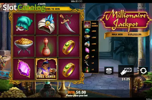 Οθόνη7. Millionaire Jackpot Κουλοχέρης