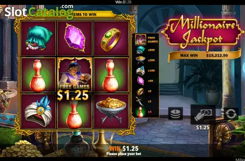 Οθόνη8. Millionaire Jackpot Κουλοχέρης
