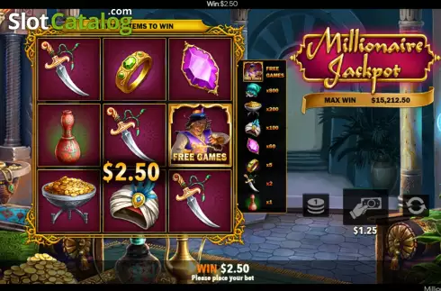 Οθόνη9. Millionaire Jackpot Κουλοχέρης