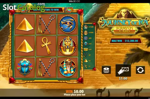 Οθόνη3. Journey of Ra Scratch Card Κουλοχέρης 