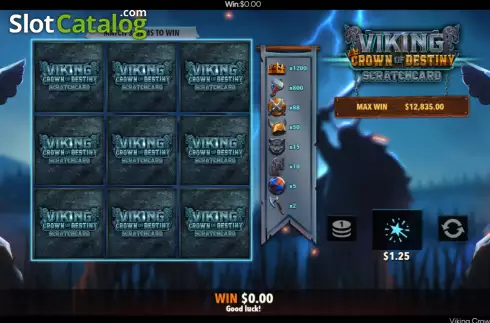 Οθόνη4. Viking Crown Scratchcard Κουλοχέρης