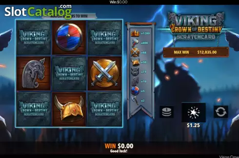 Οθόνη5. Viking Crown Scratchcard Κουλοχέρης