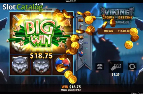 Οθόνη9. Viking Crown Scratchcard Κουλοχέρης
