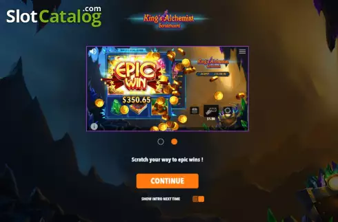 Οθόνη3. King's Alchemist Scratch Card Κουλοχέρης