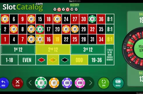 Οθόνη6. Double Ball American Roulette Κουλοχέρης 