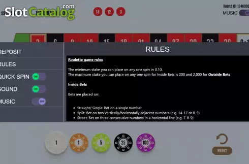 Οθόνη8. European Roulette (Flipluck) Κουλοχέρης 