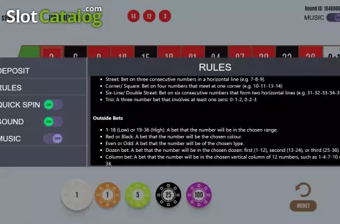 Οθόνη9. European Roulette (Flipluck) Κουλοχέρης 