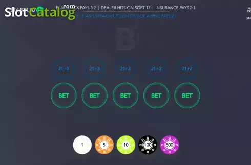 Οθόνη2. 5 Handed Vegas Blackjack Κουλοχέρης