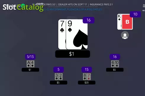 Οθόνη3. 5 Handed Vegas Blackjack Κουλοχέρης