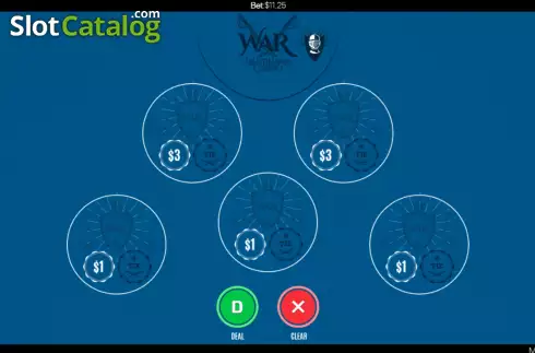 Οθόνη3. Multihand Casino War Κουλοχέρης