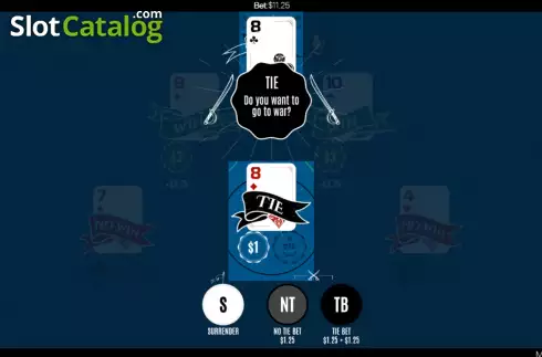 Οθόνη6. Multihand Casino War Κουλοχέρης