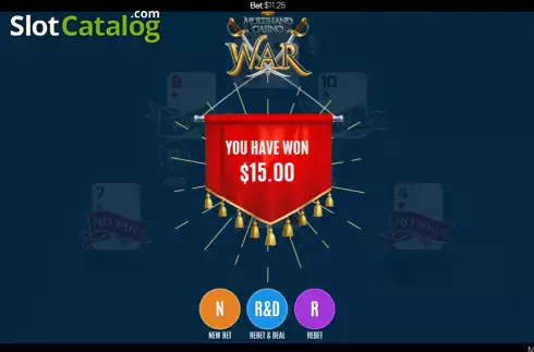 Οθόνη7. Multihand Casino War Κουλοχέρης