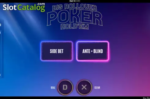 Οθόνη3. Big Rollover Poker Hold'em Κουλοχέρης