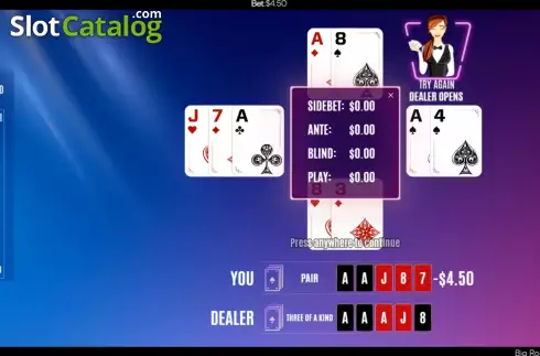 Οθόνη8. Big Rollover Poker Hold'em Κουλοχέρης