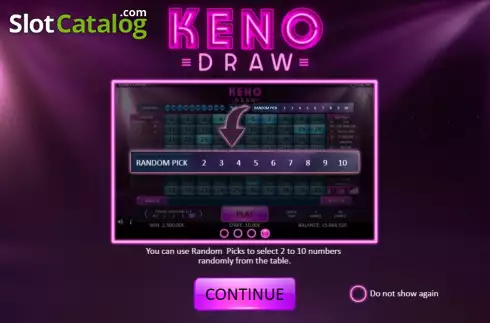 Οθόνη5. Keno Draw (Flipluck) Κουλοχέρης