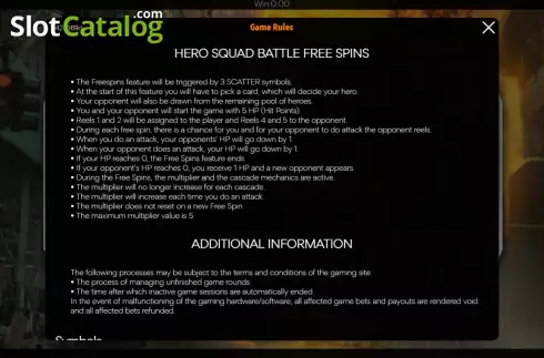 Οθόνη5. Hero Squad Κουλοχέρης