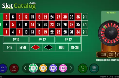 Οθόνη2. Platinum Chip Roulette Κουλοχέρης