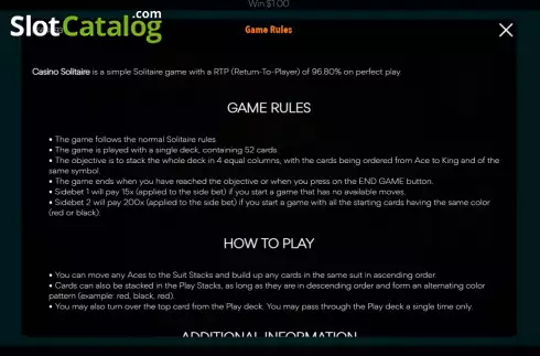 Οθόνη5. Casino Solitaire (Flipluck) Κουλοχέρης