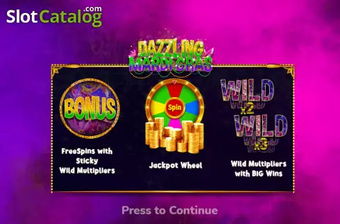 Οθόνη2. Dazzling Mardi Gras Κουλοχέρης
