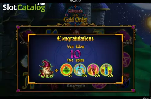 Οθόνη5. Wizards of the Gold Order Κουλοχέρης