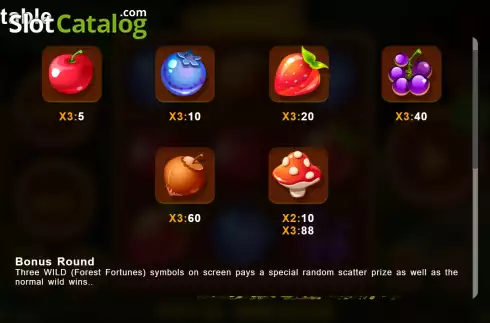 Οθόνη7. Forest Fortunes Κουλοχέρης