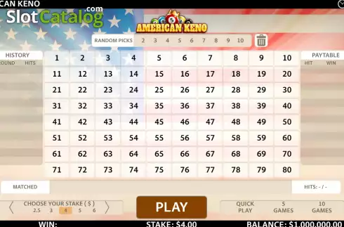 Οθόνη2. American Keno Κουλοχέρης 
