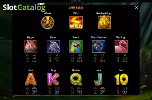Οθόνη8. Golden Hippo Κουλοχέρης