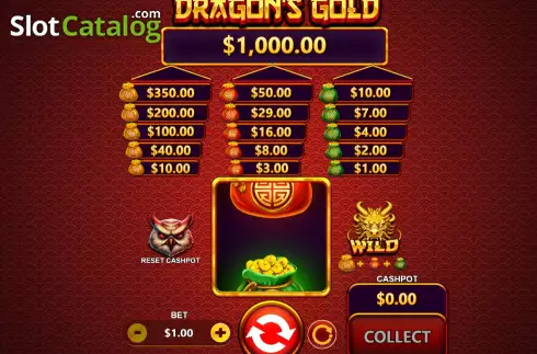 Οθόνη2. Dragon's Gold (Flipluck) Κουλοχέρης 