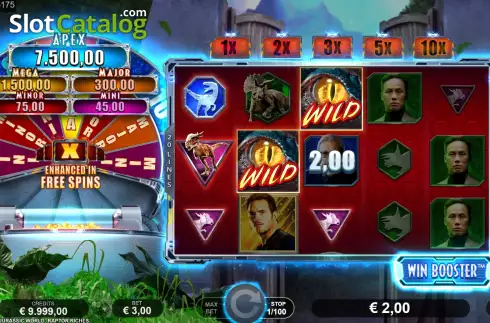 Οθόνη4. Jurassic World Raptor Riches Κουλοχέρης