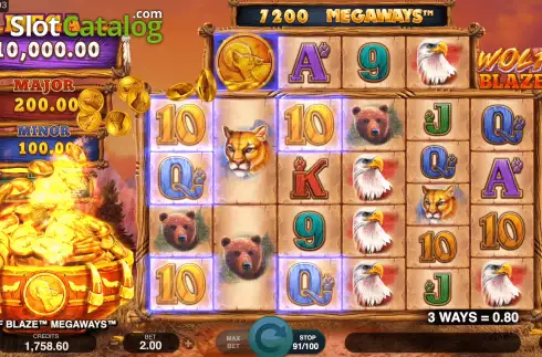 Οθόνη3. Wolf Blaze Megaways Κουλοχέρης 