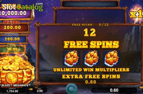 Οθόνη5. Wolf Blaze Megaways Κουλοχέρης 