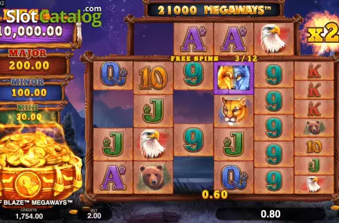 Οθόνη6. Wolf Blaze Megaways Κουλοχέρης 