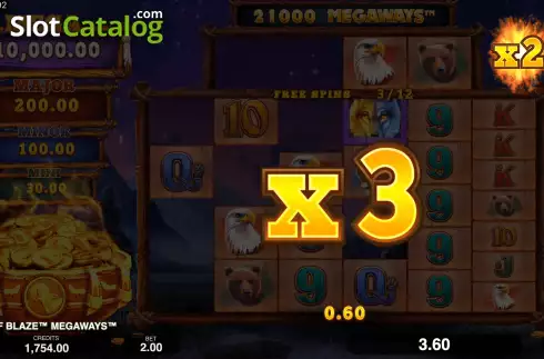 Οθόνη7. Wolf Blaze Megaways Κουλοχέρης 
