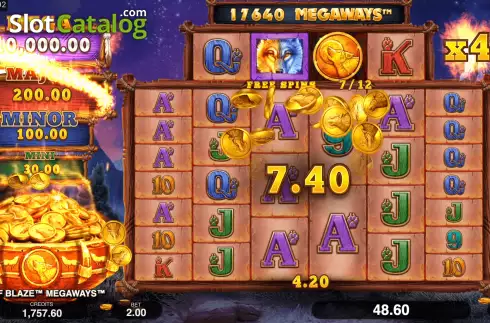 Οθόνη8. Wolf Blaze Megaways Κουλοχέρης 
