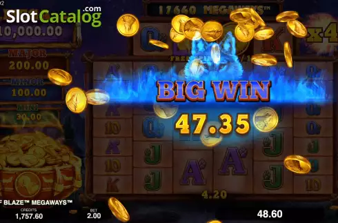 Οθόνη9. Wolf Blaze Megaways Κουλοχέρης 