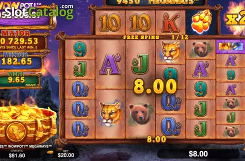 Οθόνη8. Wolf Blaze WOWPOT! Megaways Κουλοχέρης