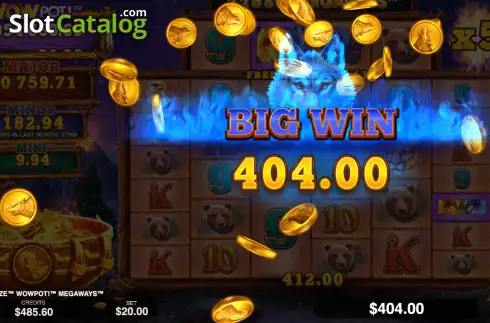 Οθόνη9. Wolf Blaze WOWPOT! Megaways Κουλοχέρης
