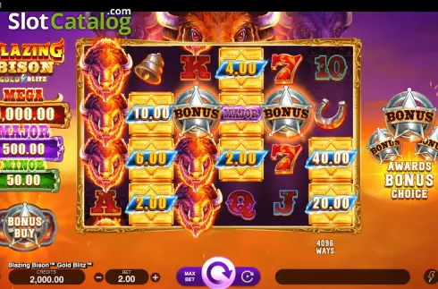 Οθόνη2. Blazing Bison Gold Blitz Κουλοχέρης