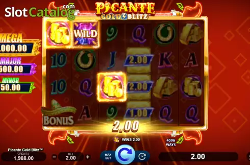 Οθόνη4. Picante Gold Blitz Κουλοχέρης