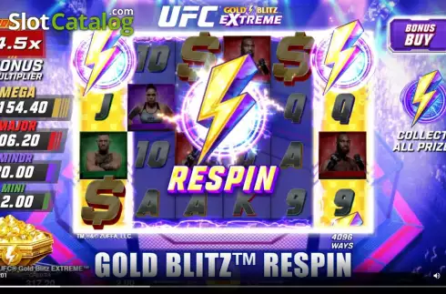 Οθόνη4. UFC Gold Blitz Extreme Κουλοχέρης