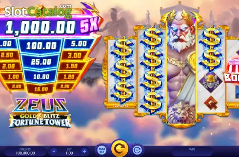 Οθόνη3. Zeus Gold Blitz Fortune Tower Κουλοχέρης