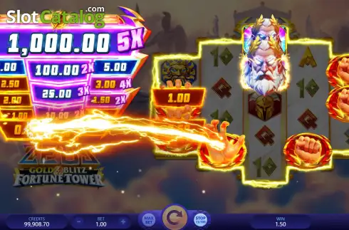 Οθόνη5. Zeus Gold Blitz Fortune Tower Κουλοχέρης