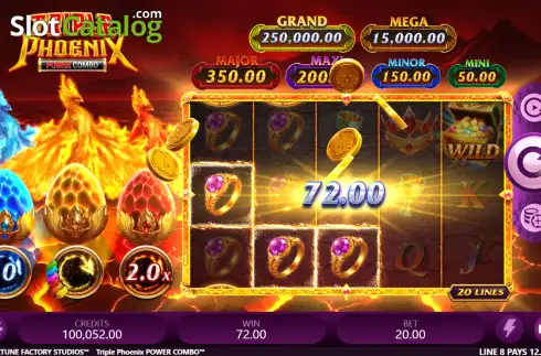 Οθόνη3. Triple Phoenix Power Combo Κουλοχέρης