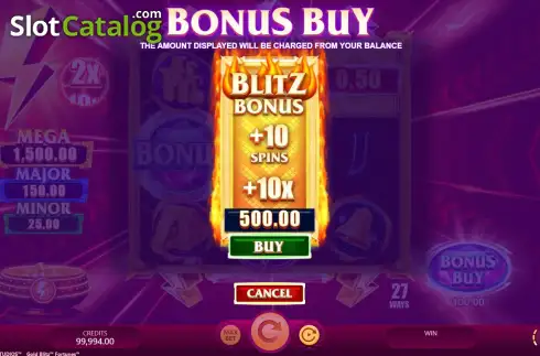 Οθόνη7. Gold Blitz Fortunes Κουλοχέρης
