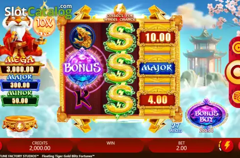 Οθόνη2. Floating Tiger Gold Blitz Fortunes Κουλοχέρης 