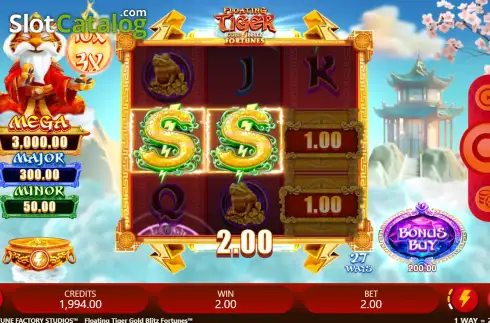 Οθόνη3. Floating Tiger Gold Blitz Fortunes Κουλοχέρης 