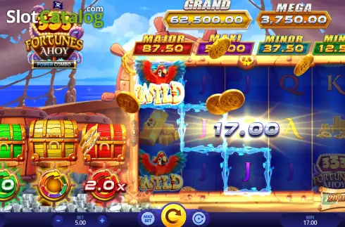 Οθόνη3. 333 Fortunes Ahoy Power Combo Κουλοχέρης