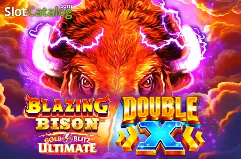 Blazing Bison Gold Blitz Ultimate DOUBLE X Λογότυπο Blazing Bison Gold Blitz Ultimate DOUBLE X Λογότυπο